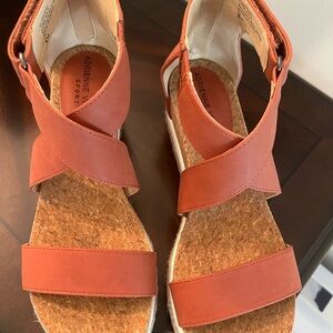 Adrienne Vittadini Women's Sandals in Warm Orange